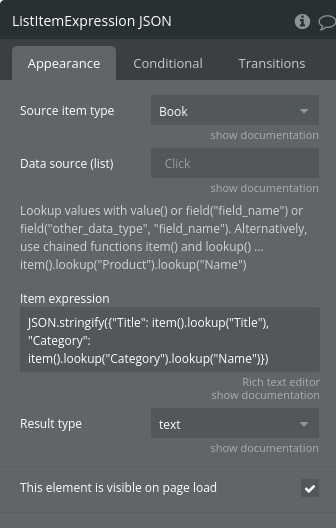 books to JSON